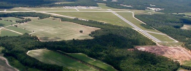 Aerial view of Statesboro-Bulloch County Airport
