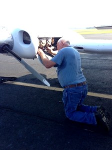 Bill Long performing Aircraft Maintenance at The Statesboro Bulloch County Airport