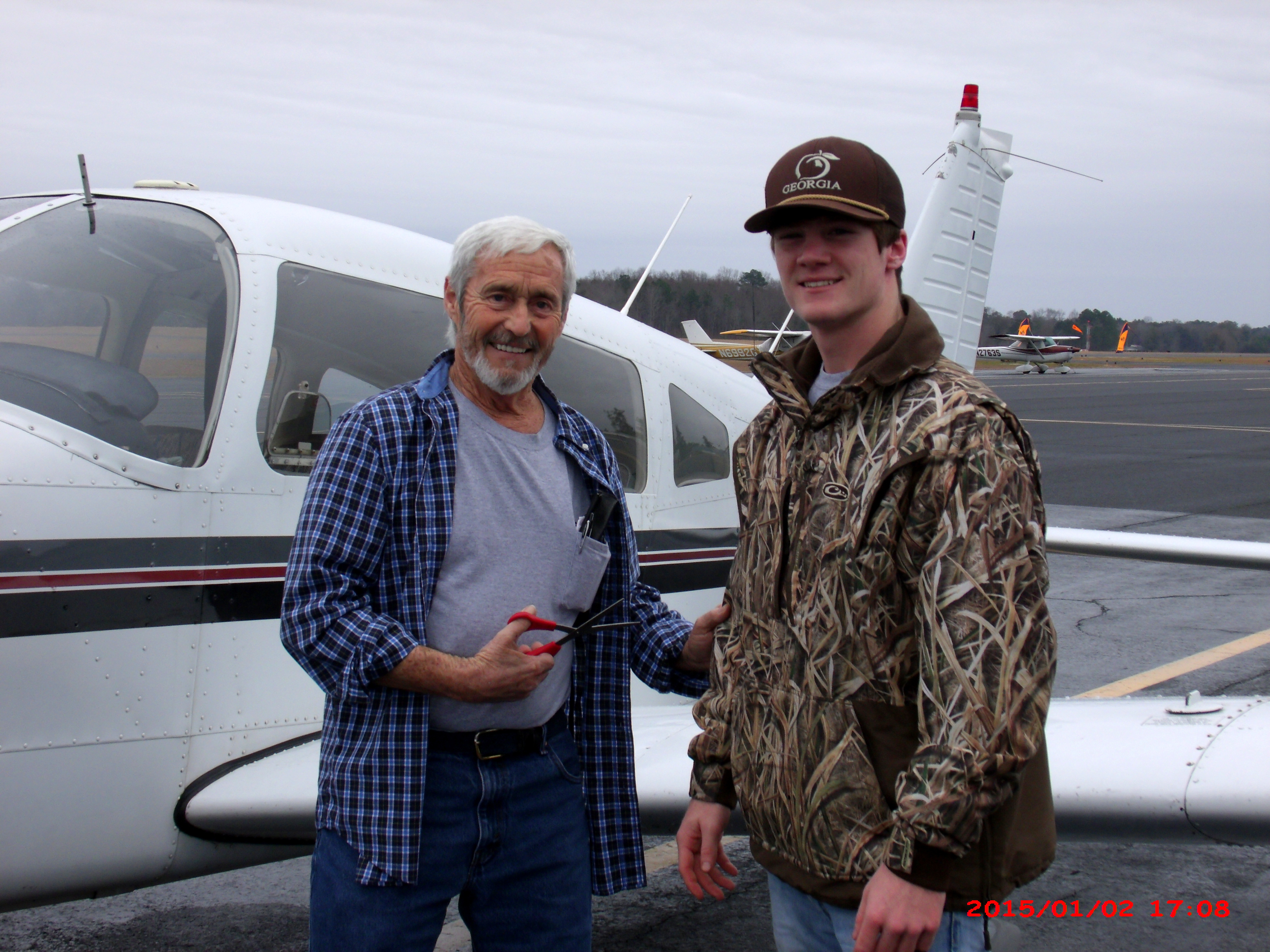 Jacob Smith soloed with Bobby Smith, CFII